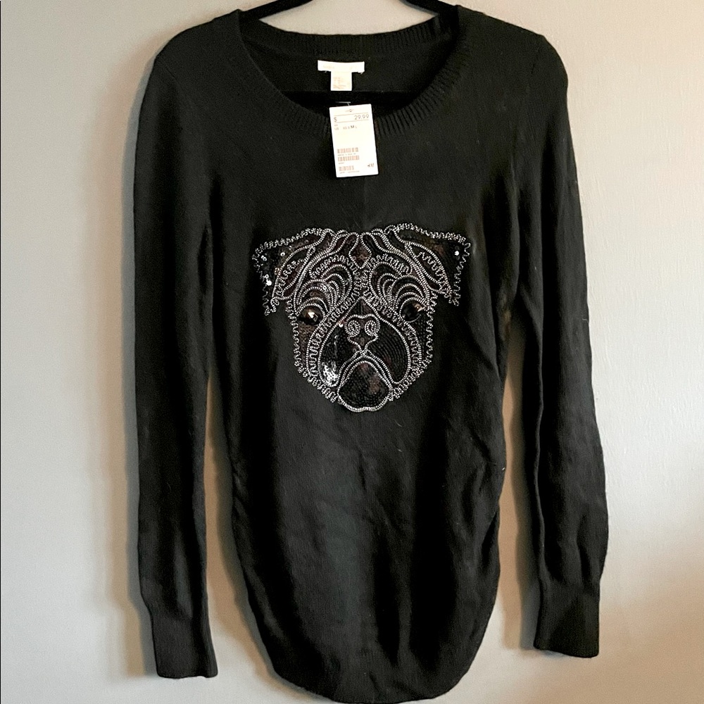 NWT Pug Sweater